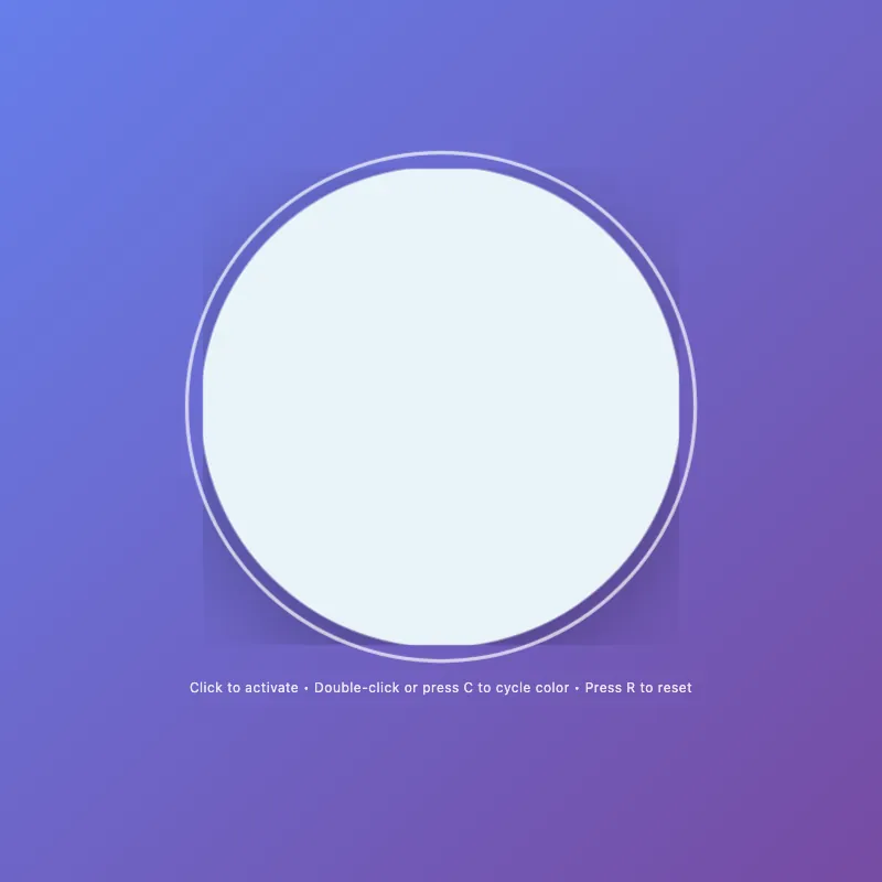 Render of circle · chain · Haiku 4.5, step 007