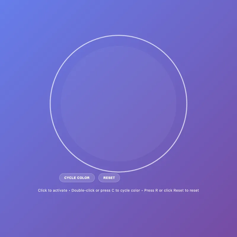 Render of circle · chain · Haiku 4.5, step 009