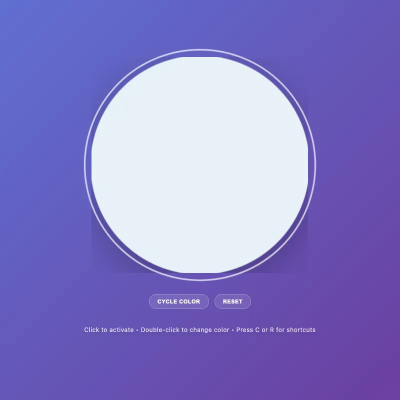 Render of circle · chain · Haiku 4.5, step 017