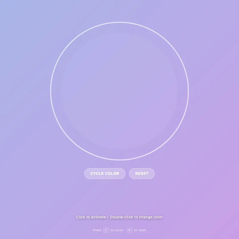 Render of circle · chain · Haiku 4.5, step 022