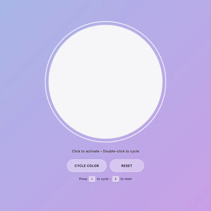 Render of circle · chain · Haiku 4.5, step 031