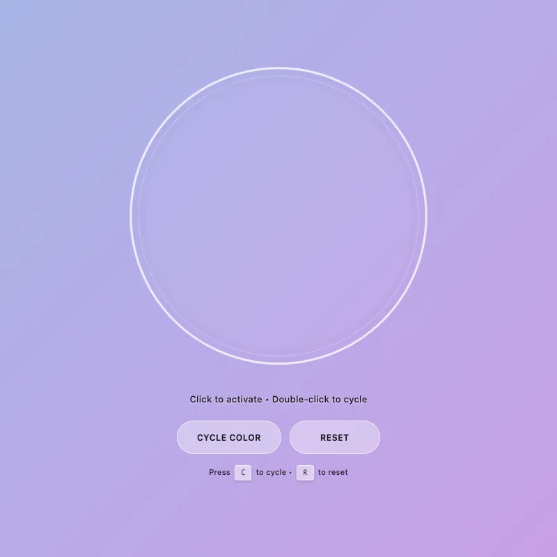 Render of circle · chain · Haiku 4.5, step 032