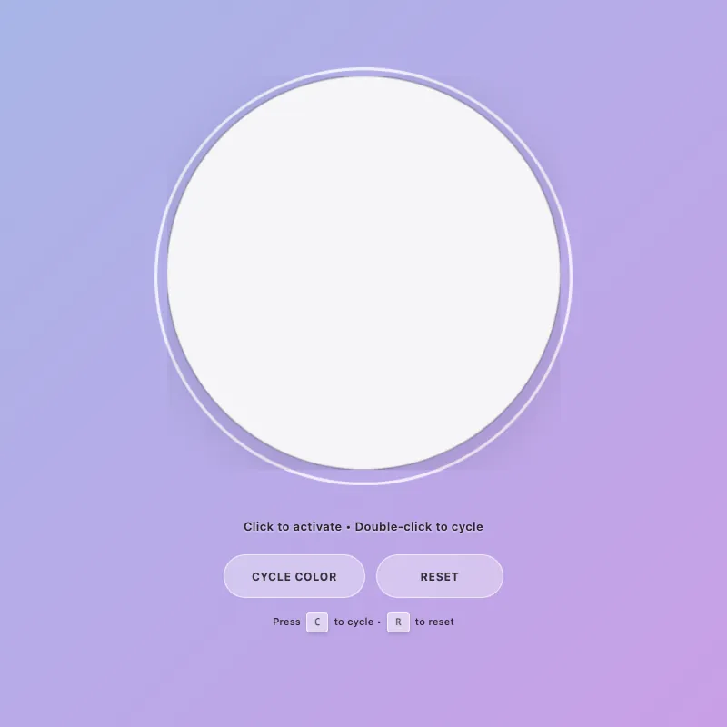 Render of circle · chain · Haiku 4.5, step 037