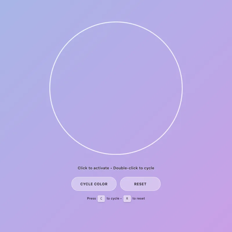 Render of circle · chain · Haiku 4.5, step 038