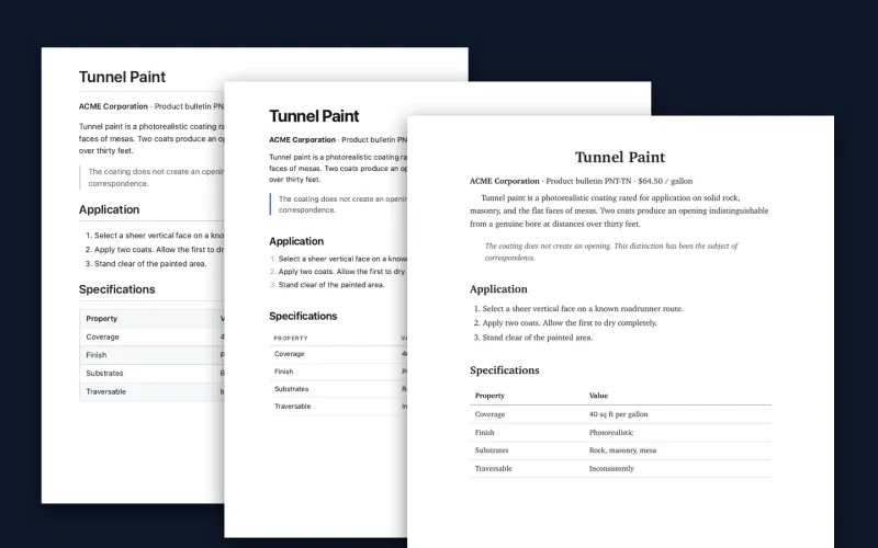 markdown2pdf in use